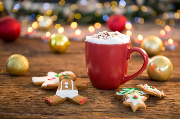 Imagenes navideñas de galletas y tazas de cafe para facebook