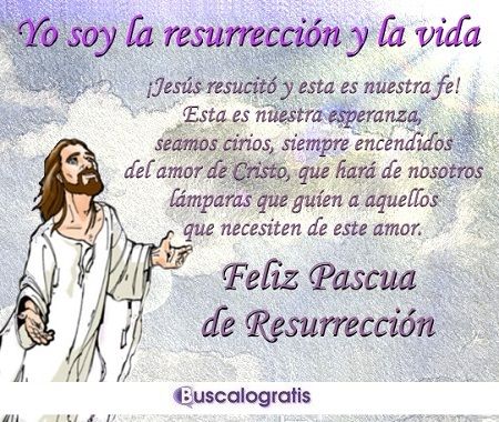 Mensaje Felices Pascuas de Resurrección para Facebook